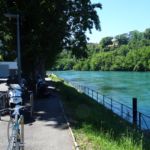 Het blauw-groene water van de Rhône