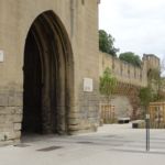 De stadspoort van de oude stad