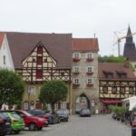 Oude stadspoort in Berching