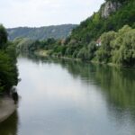 De Donau vlakbij de camping