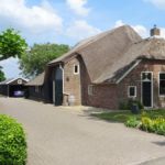 Typische rieten dakbouw in deze streek