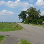 De dijk als oude zeewering ten tijde van de Zuiderzee.
