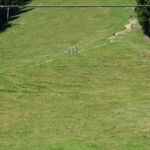 Steile paadjes waar soms ook mountainbikers reden.