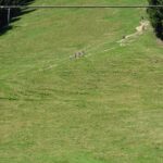 Steile paadjes waar soms ook mountainbikers reden.