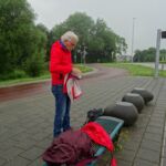 De regenkleding kan gelukkig uit.