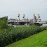De brug in het centrum van Kampen.