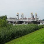 De brug in het centrum van Kampen.