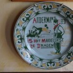 Wandtegeltje in het Café in IJlst.
