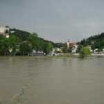 Waar de Inn in de Donau uitmondt