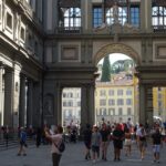 Vlakbij het Uffizi museum