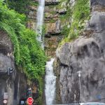 De waterval in Hallstatt